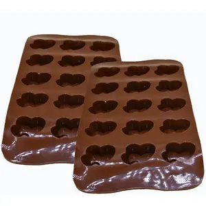 15 Cavity Heart-Shaped  Mold (2 Pack) Right-Sized Candy Melts, , Baking, Cake Decorating Fondant -  Ice Cube Tray - -Grade