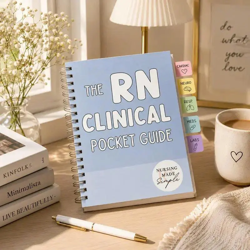 Nursing Made Simple The RN Clinical Pocket Guide Spiral Bound Notebook for Nursing Students and Professionals