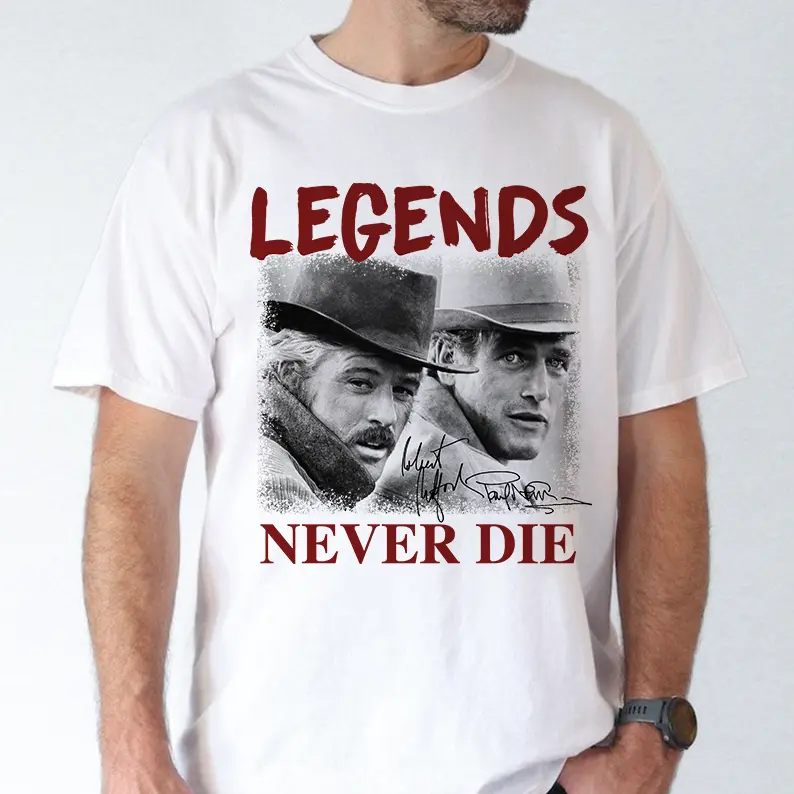 ROBERT REDFORD And Paul Newman Shirt, Robert Redford Homage Tshirt, Robert Redford Fan Tees, Robert Redford Retro 90s Sweater, Robert Redford Merch