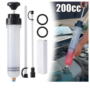 200cc Manual Fluid Transfer Pump, Brake Oil Extractor & Filler Tool, Thickened Lever, Detachable Design for Easy Cleaning – Auto Repair Essential