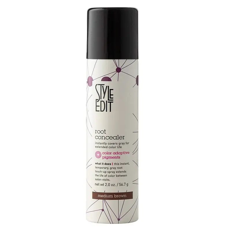 Style Edit Root Concealer Touch Up Spray – Instant Gray Root Concealer for Hairline, Temples, and Part – Lightweight, No-Residue Root Coverage – Made in the USA - Salon Quality temporary hair dye