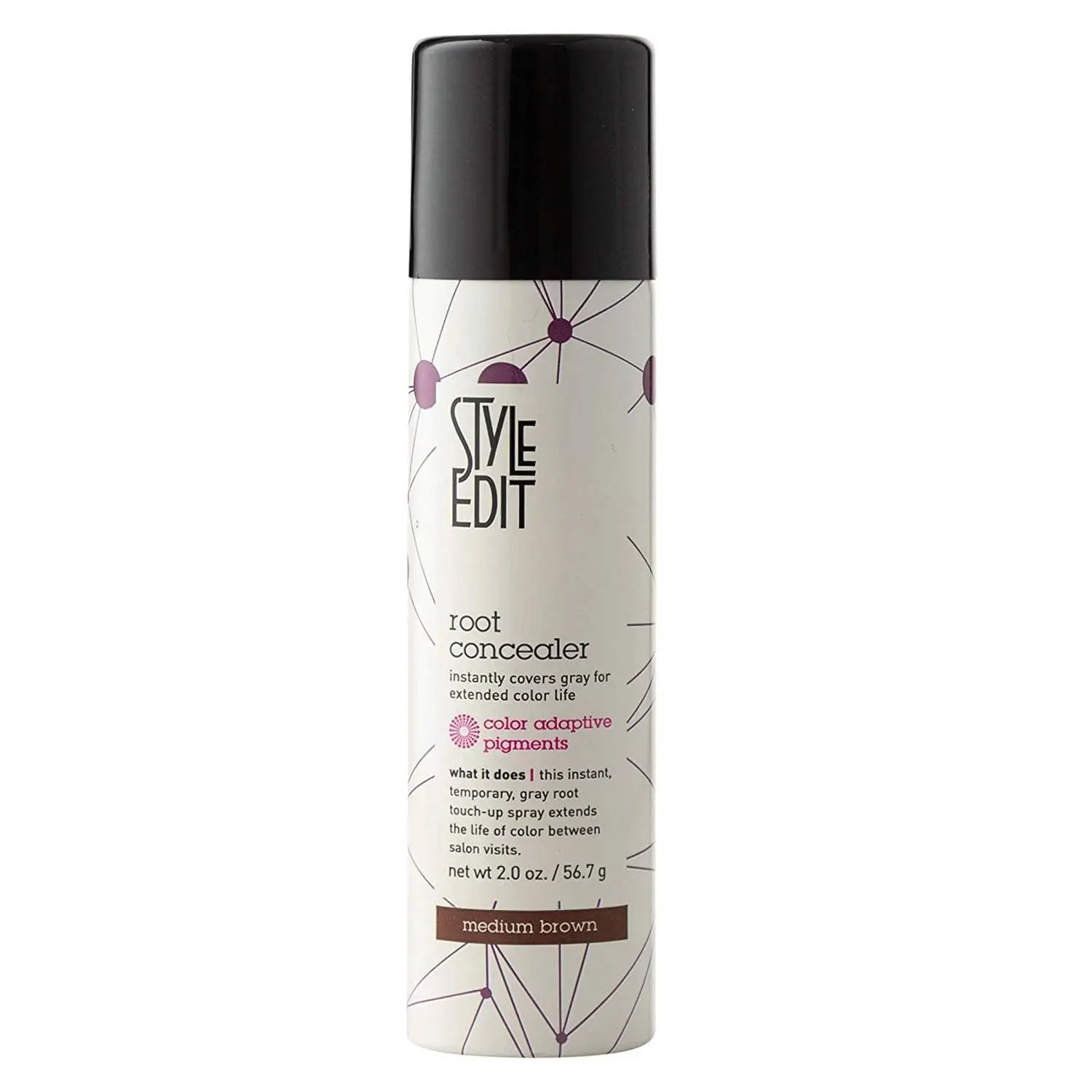 Style Edit Root Concealer Touch Up Spray – Instant Gray Root Concealer for Hairl...