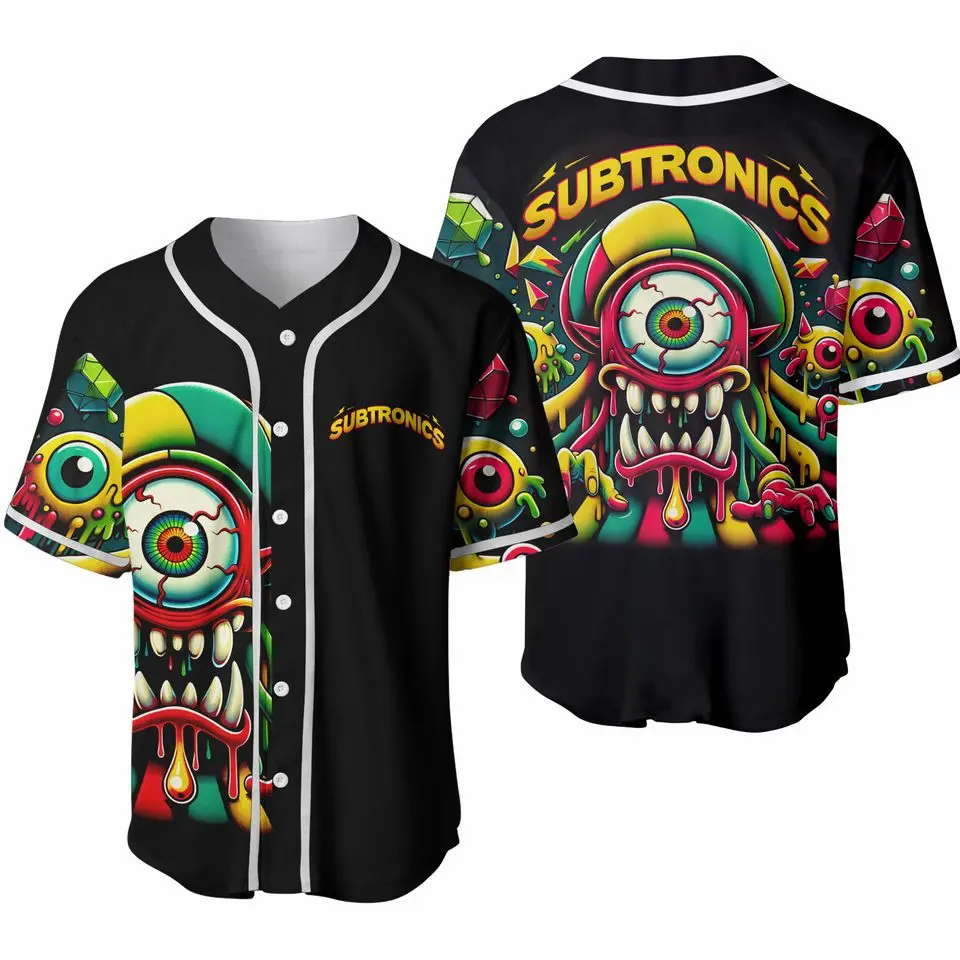 Special Gift! Subtronics Jersey EDC Lost Lands Merch, Baseball Jersey Top, Classic Sport Design, Unisex Streetwear Outfit