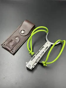 Outdoor camping gear,White Metal, portable pocket slingshot accessories.