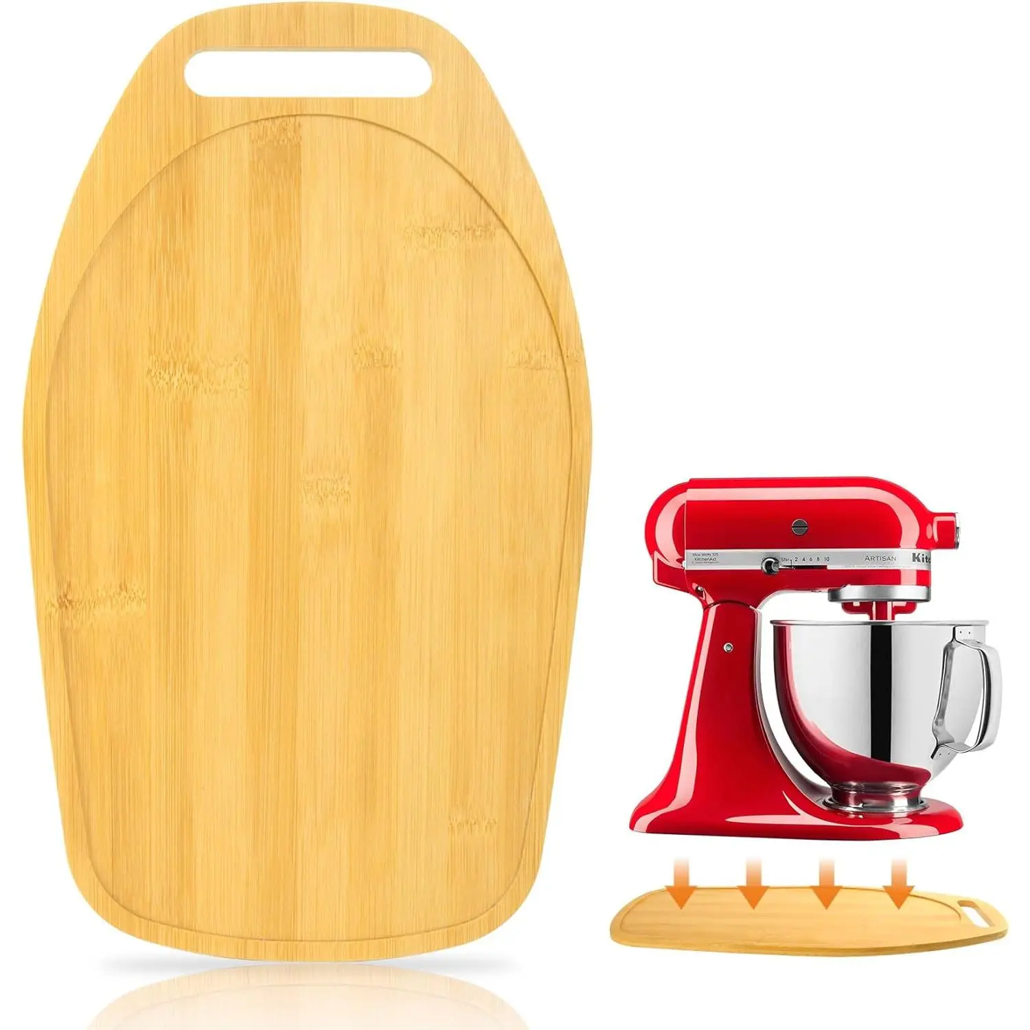 Mixer Slider for Kitchen Aid 4.5-5 Qt Tilt  Stand Mixer,  Appliance Sliding Mat for  Artisan 4.5-5 Qt, Kitchen Countertop Accessories Mixer Moving Tray Attachments, With Handle