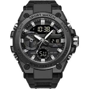 *MWS01 Men's Watches Sports Outdoor Waterproof Military Watch Date Multi Function Tactics LED Alarm Stopwatch