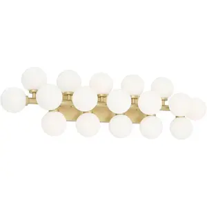 CWI Lighting Arya LED 8 inch Satin Gold Wall Light 1020W36-17-602