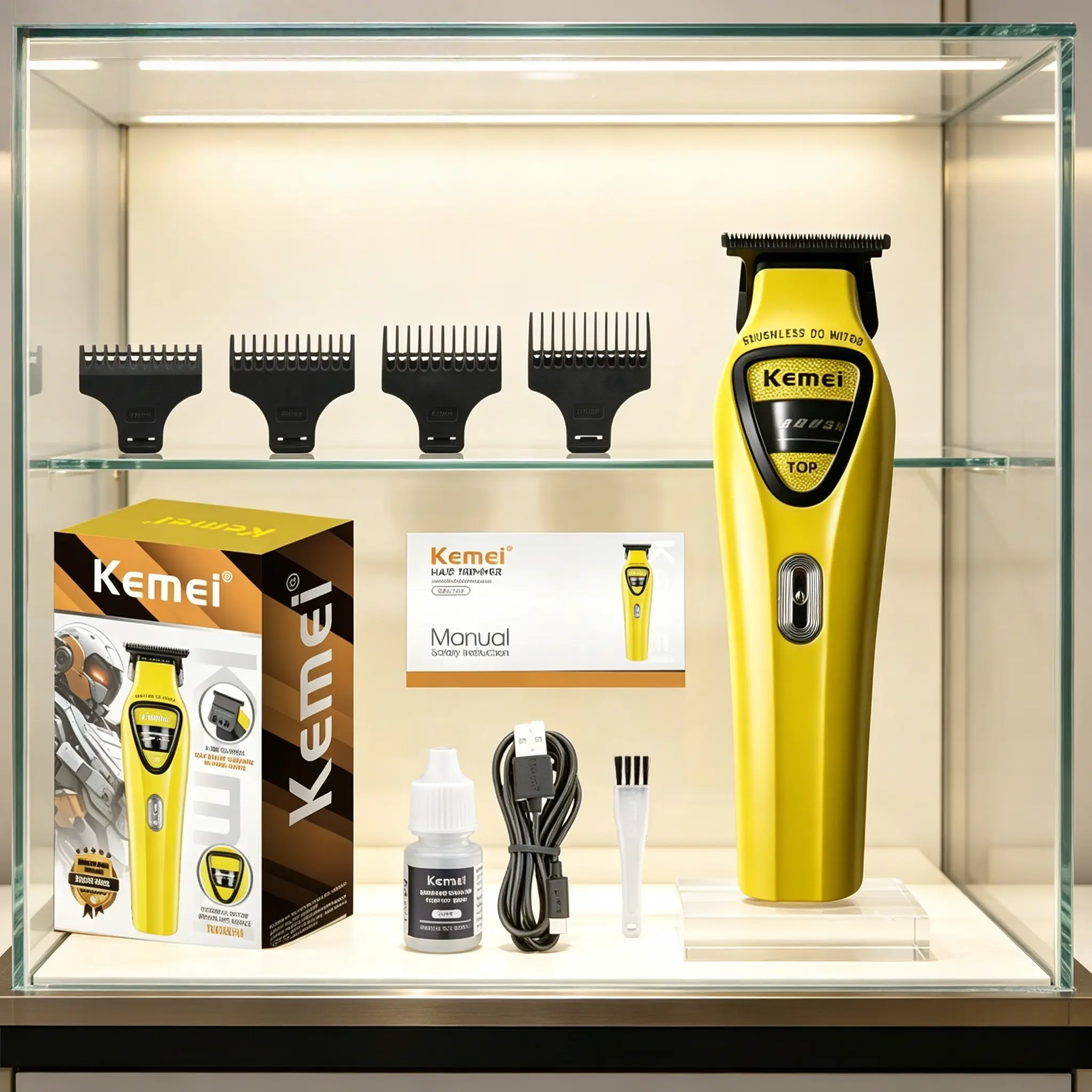 KEMEI  Zero Gapped Hair Trimmer for Men，KM1567