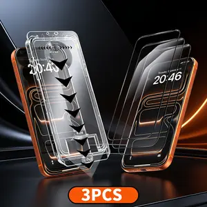 [3PCS] Screen Protector for iPhone 17 Pro Max/16/15/14/13/12, Privacy/8K HD Screen Film, Scratch-Resistant, with Plasma Electroplating Process, Crystal Clear, Easy to Install.