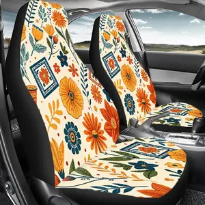 Vintage Floral Pattern Car Seat Cover, Durable Polyester Car Seat Protector, Easy To Install Car Seat Protector for Cars, Suvs, Sedans, Car Seats Cover