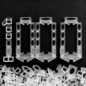1000pcs Tile Leveling Base Kit, Engineering Grade Tile Spacers, 1.5mm Thickness PP Material, Tile Installation Tool Set