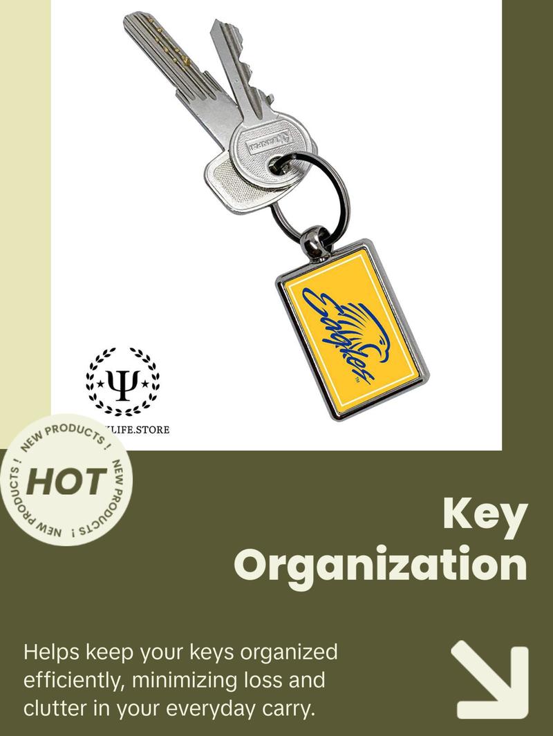 Embry-Riddle Aeronautical University Eagles Sport Keychain Rectangular