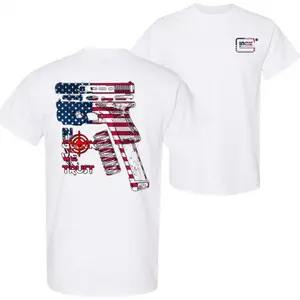 In Glock We Trust Flag USA 4th Of July 2 Sided Tshirt, In Glock We Trust, Shirt For Men And For Women, Independence Day Tee