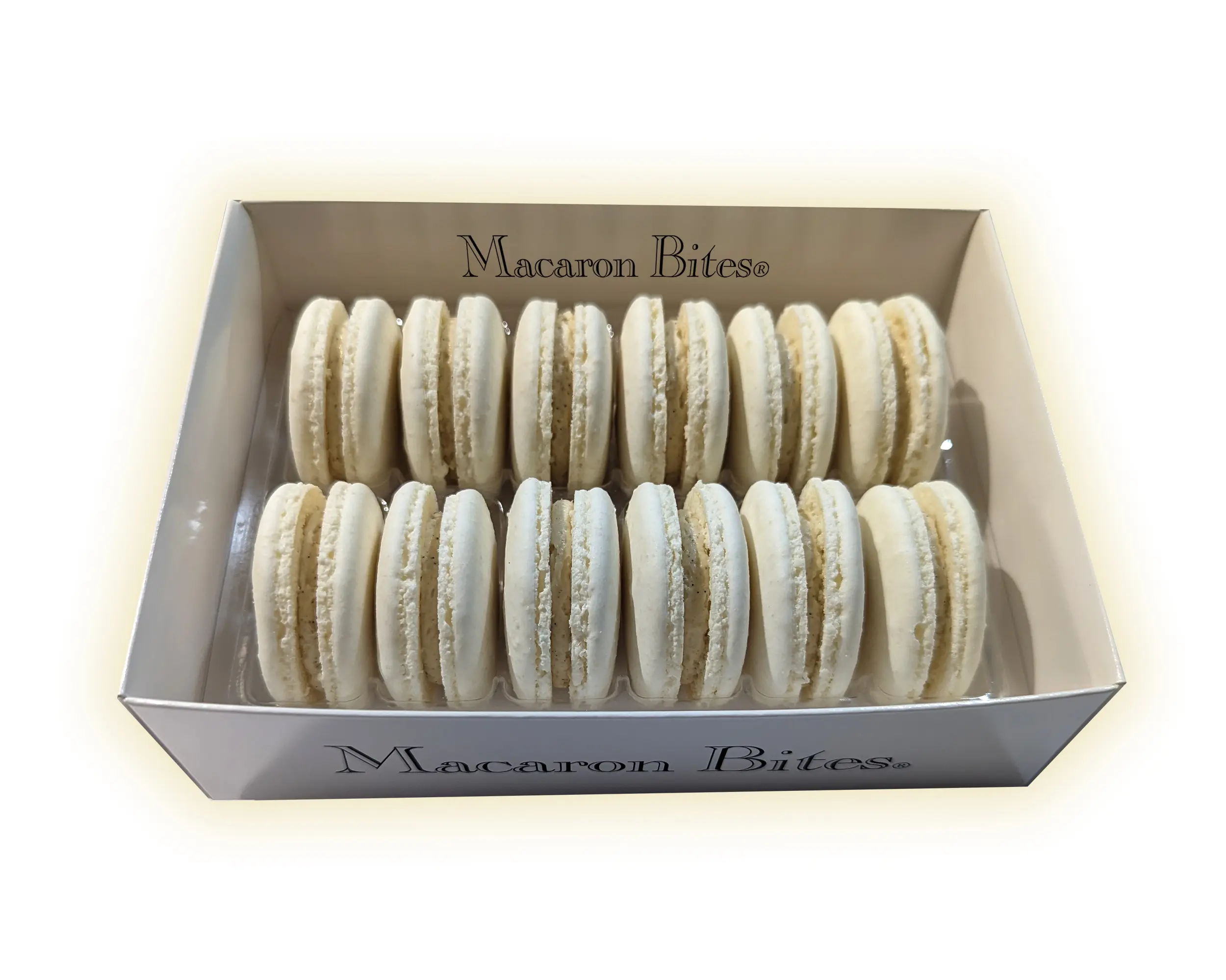 Macaron Bites Vanilla French Macarons 12 Count Meringue Cookies with Creamy Exotic Fillings