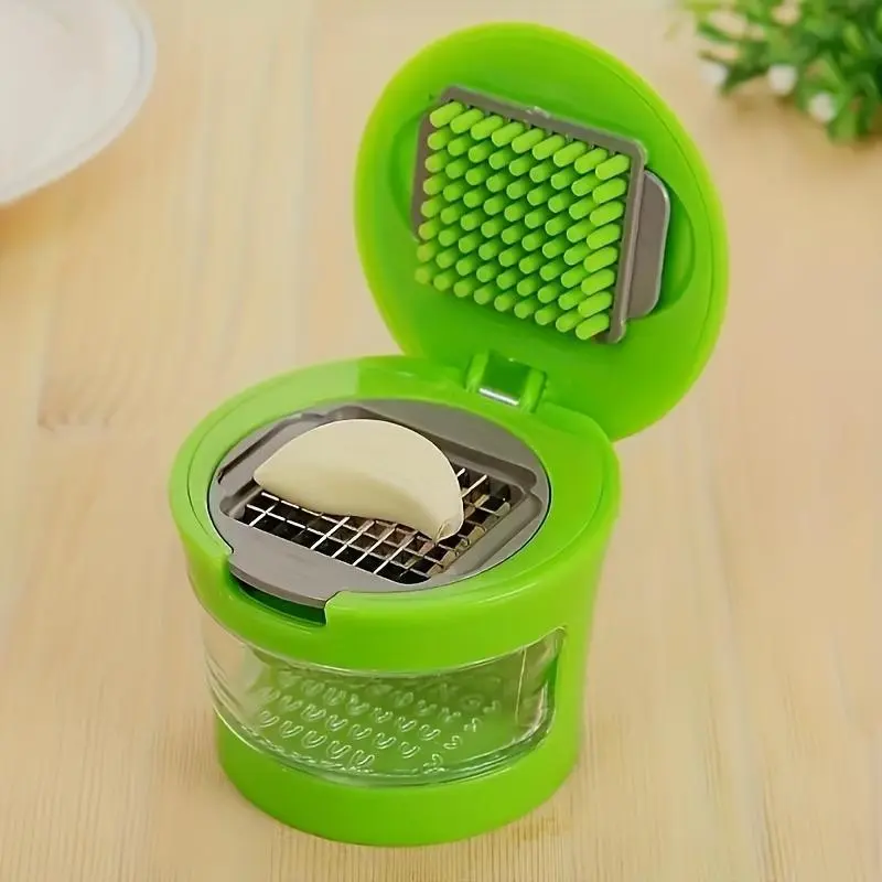 Manual Garlic Press & Grater Set, Durable Stainless Steel Design, Ergonomic Handles for Effortless Crushing, Ideal for Home Kitchens, Kitchen Utensils