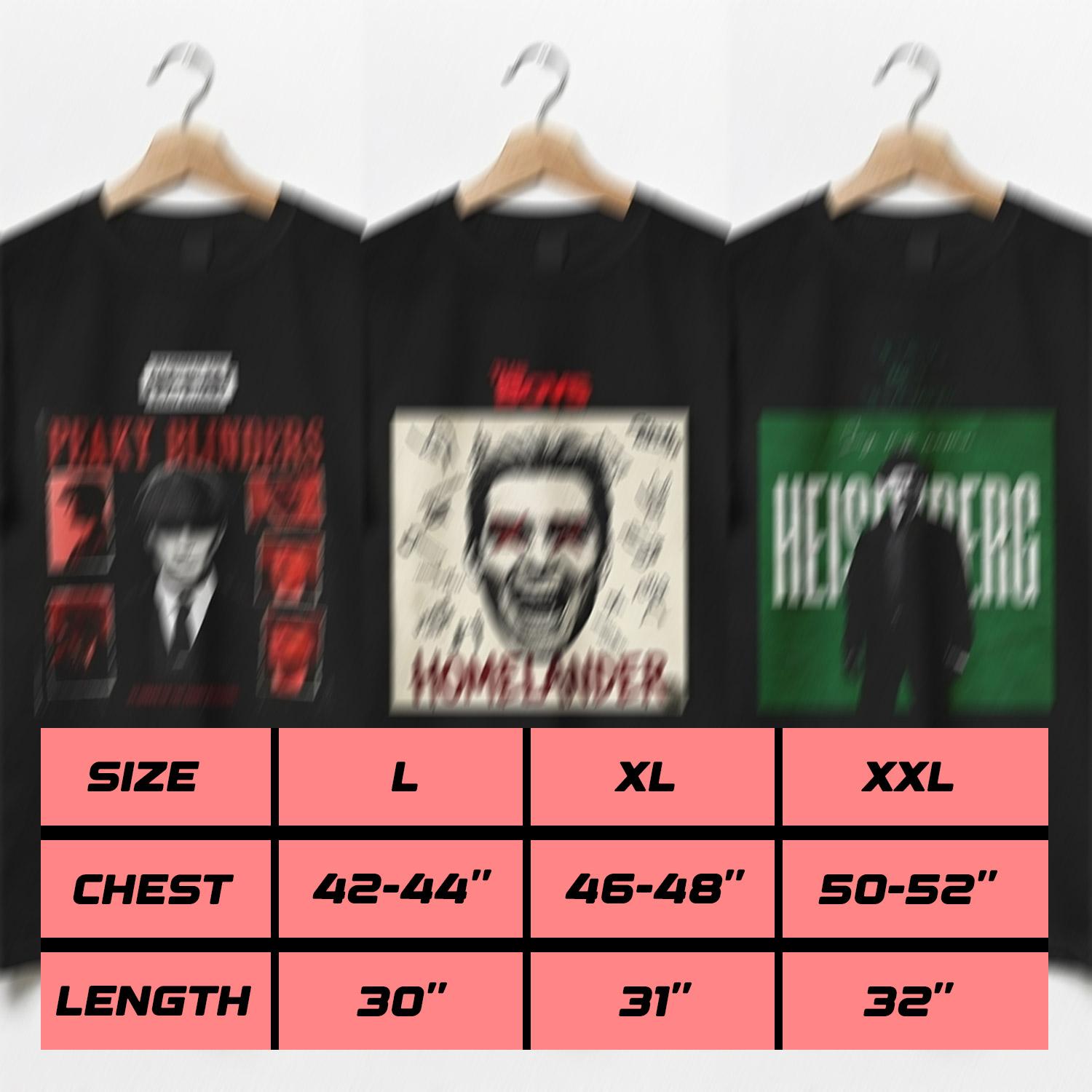 Breaking Bad Walter White Heisenberg Peaky Blinders Thomas Shelby Homelander The Boys Graphic T-Shirt Unisex Soft Cotton Crewneck Casual Top Man Menswear Breathable Classic Day Grey Joggers Long Love Print