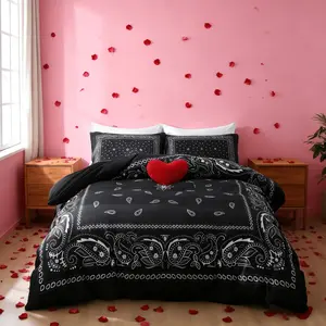 Paisley Mandala Bedding Set, Soft Polyester Fiber Bed Linen, Elegant Home Decor, Decorative Bedding Set, Perfect Gift for Dorms and Bedrooms