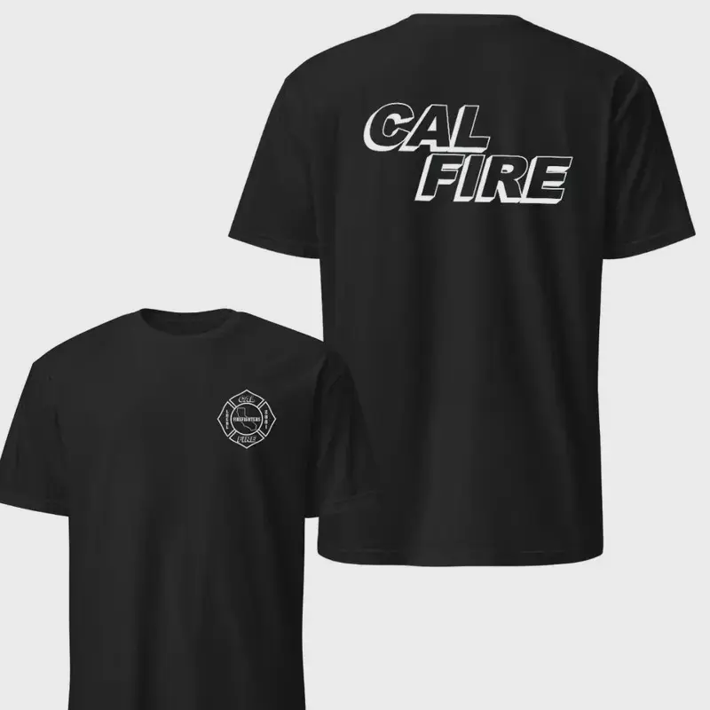 CAL FIRE Rescue Shirt – Firefighter Inspired Graphic T-Shirt, Comfortable Cotton Blend Apparel