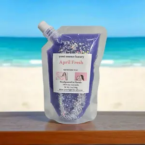 YAMI ESSENCE Luxury Squeezable Soy Wax Melts 7oz Aroma Candle Fresh Linen April Fresh Clean Cotton Handcrafted in Florida Decor Fragrance Scented Ornaments Decoration Ambiance