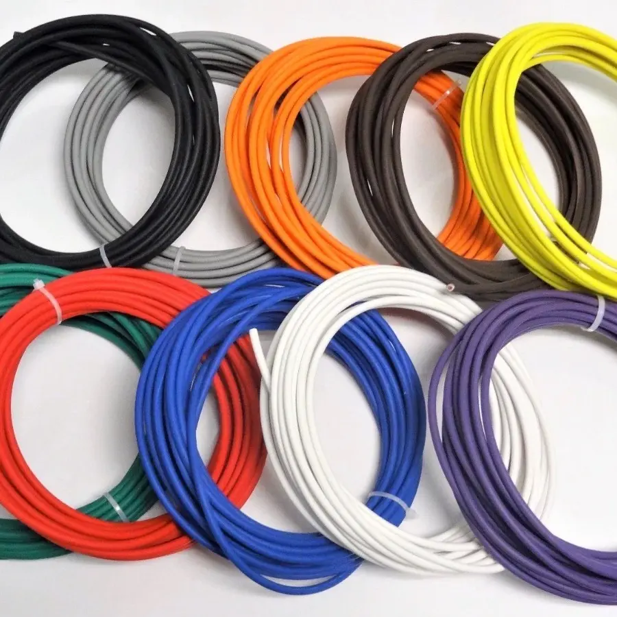 100 FT Automotive Primary Wire GXL 16 GAUGE AWG High Temp SAE-J1128 Pure Copper XLPE Insulated for Ford Chrysler M1L-85A MS-8900. 10 FT Each White Red Blue
