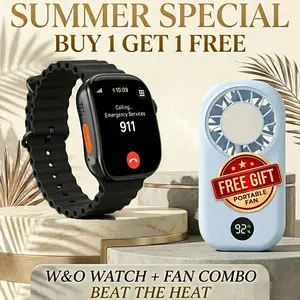 【Summer Special】Smart Watch with 2.02" Dial Wireless Calling Dialing 100+ Sport Modes Fitness Tracker with Various APP Reminders Call Message Reminder Touch Screen Compatible with iPhone Android Wearable Smart Bracelet Digital Wristwatch