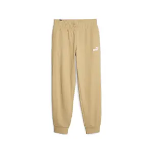 PUMA Womens Essentials Elevated High Waisted Sweatpants Casual - Beige