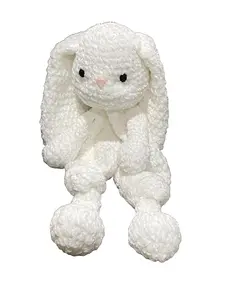 Crochet Easter bunny, hand made stuffed animal. Soft and fluffy