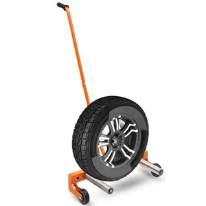 [HOT PRODUCT - FLASH SALE] Garvee Tire Wheel Dolly, 330 LBS Adjustable Rolling Truck Tire Cart with 9.6in Rollers, 360° Rotation, Fits 6.5-24.5in Wide Tires for Workshop Garage, Orange