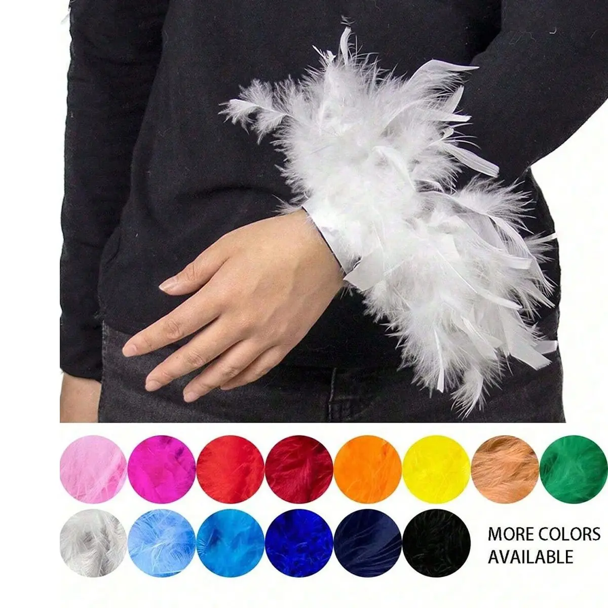 Boho Feather Bracelet for Women, Handmade Fashion Jewelry, Perfect for Parties, Birthdays, Halloween, Weddings, Concerts, Home Decor