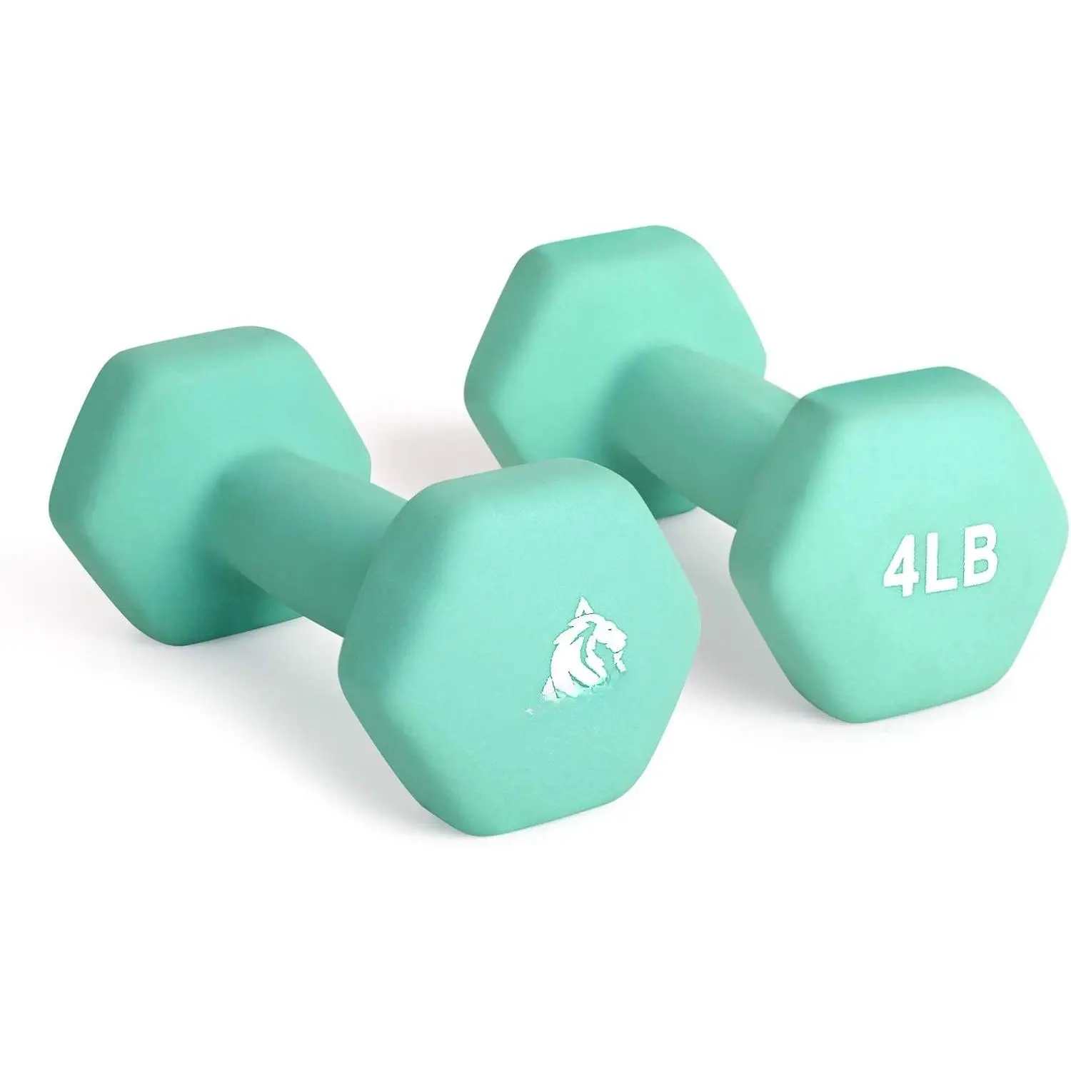 Set of 2 Neoprene Coated Dumbbell Hand Weights, Anti-Slip and Anti-Roll Hex Dumbbells in Pair for Strength , Resistance