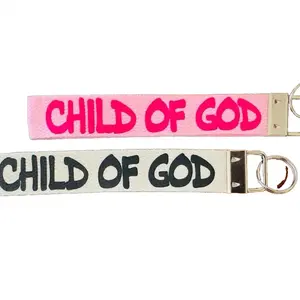 Child of God Wristlet keychain, trendy Christian keychain Fashion Carabiner