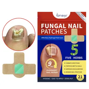 21Pcs/ Bag Fungal Nail Repair Patches - Overnight Invisible Treatment for Toenails, Long-lasting Antibacterial, Improve Bacterial Infections, Keep Feet Health,Easy To Use