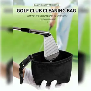Portable Golf Ball Cleaning Bag, Golf Club Wiping Pack, Water Cleaner, Golf Cleaning Kit, Essential Golf Accessory