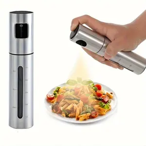 Oil Sprayer for Cooking, Stainless Steel Spray Bottle, Portable Oil Sprayer, Olive Oil Sprayer, Perfect for BBQ, Cooking, Baking, Salads and Roasting, Dispensers