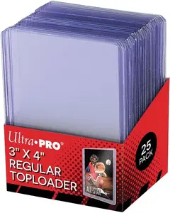Ultra Pro 25 3 X 4 Top Loader Card Holder for Baseball, Football, Basketball, Hockey, Golf, Single Sports Cards Top Loads