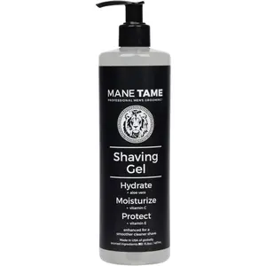 MANE TAME Original Shaving Gel 15.8oz - Moisturizing Formula with Aloe Vera for a Comfortable Shave