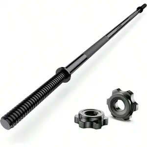 55" Weight Lifting Bar 1" Standard Straight Barbell Bars For Weight Lifting  Barbell Bar For Bench Press Hip Thrusts Squats Lunges For Gym And Home 2 Star Starnuts 480lb Weight Capacity