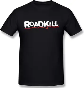 Roadkill t Shirts for Mens Short Sleeve Cotton tees top Black