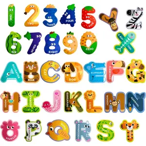 Magnetic Letters and Numbers,Colorful ABC Animal Alphabet Fridge Magnets,Thick EVA Material, Suitable for Toddlers Aged 3 4 5