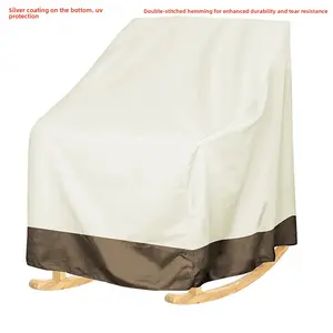 outdoor chair cover, waterproof patio furniture cover, UV-resistant chair protector, silver coated furniture cover, single seat patio chair cover, outdoor furniture dust cover