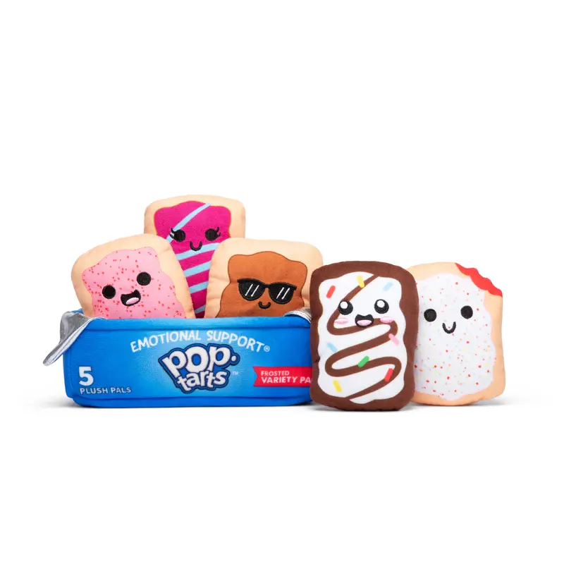 Pop-Tarts Emotional Support by Relatable – Snack-Inspired Pals, Full of Bite-Sized Plushies and Cute Stuff, Unexpected Funny Gifts for Loved Ones, Includes 5 Plush Pals with Plush Box