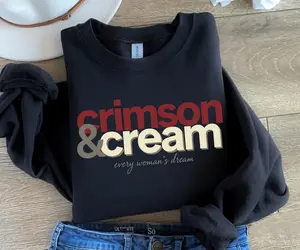 [Ship From US] PRINTED Delta Sigma Theta Every Woman's Dream Sweatshirt, Crimson & Cream 1913 Shirt, Delta Sigma Theta Sorority
