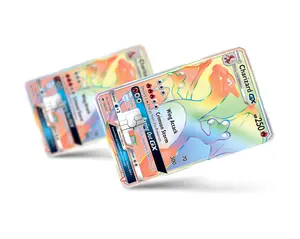 Rainbow Charizard Pokemon Card Credit Card Skin (Flash Sale Pack 3, 6, 9)
