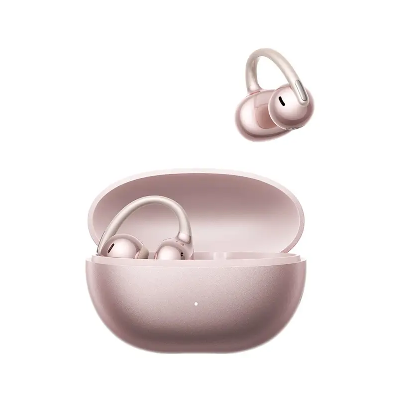 Baseus Bowie MC2 S Open-Ear Earbuds, Clip-On Earbuds CloudComfort Air Cushions For Small Ears, 4.9g Ultra-light Per Ear, 40H Playtime, Bluetooth 6.0