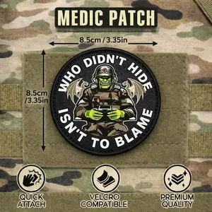 Advanced Tactical Velcro Patch Badge, Military Clothing Badge for Vests Backpacks and Gear, High-Quality Sewing Accessory, Embroidery Craft