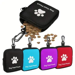 Portable Small Dog Treat Bag, Pet Snack Pouch, Multi-Color Mini Training Pack, Multifunctional Pocket for Bags and Whistles
