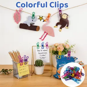 30 Clothes Pegs - Strong, Colorful Multi-Purpose Sewing & Home Clips for Food Bag Sealing, Laundry Drying