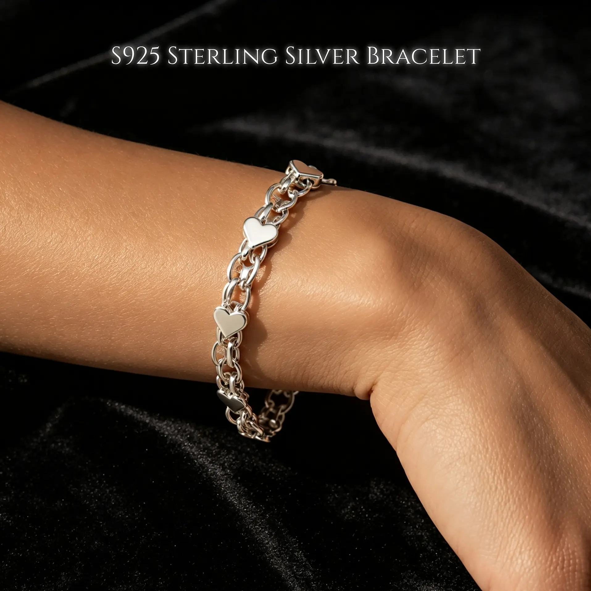 Personalized 925 Sterling Silver Bangle Bracelet, Hypoallergenic for Sensitive Skin, Durable Boho‑Style Everyday Jewelry, Matching Couple Bracelet, Trendy Stackable Wrist Accessory, Popular Gift for Her