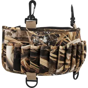 Camo Wader Shell Holder with 24 Shell Loops & 1 Big Pocket for Hunting