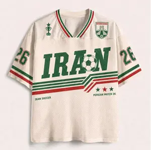 [Custom any Request] Custom Iran Soccer Jersey Shirt, Retro Football Jersey, Personalized Name & Number Soccer Top, WC 2026 Fan Apparel, Unisex Game Day Gift Jersey, Persian Football Fan Gift, Football Fan Gift for Men and Women